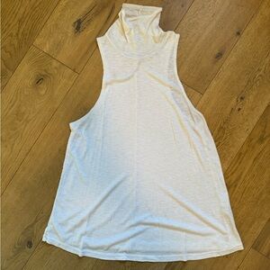 White Intimately Free by Free People Ribbed Tank w/ Turtleneck